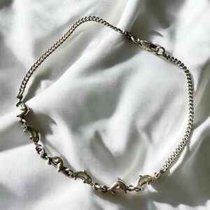 Sterling Silver Dolphin ankle Bracelet 925